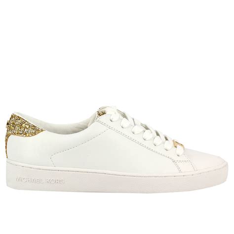 sneaker michael kors wit|Michael Kors white designer sneakers.